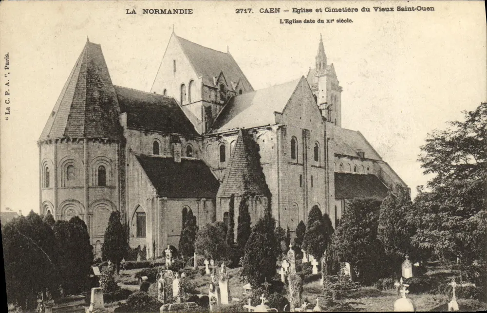 Caen — Kirche und Friedhof des Alten Saint-Ouen — Normandie, 2717 - Vorderseite