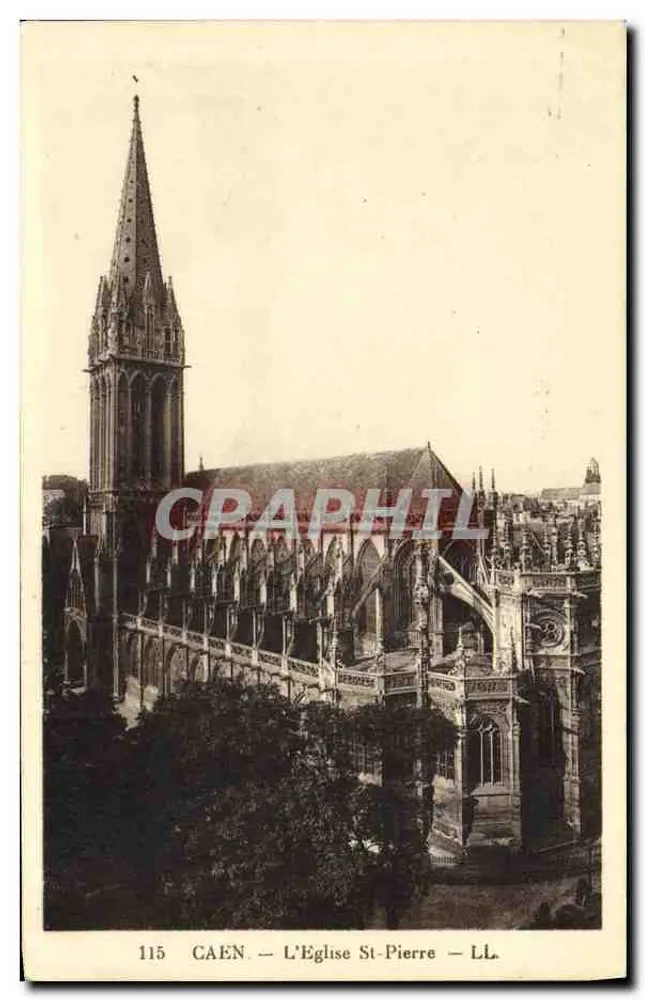 Caen — A Igreja de São Pedro — LL. — Craphil, n°115 - Frente