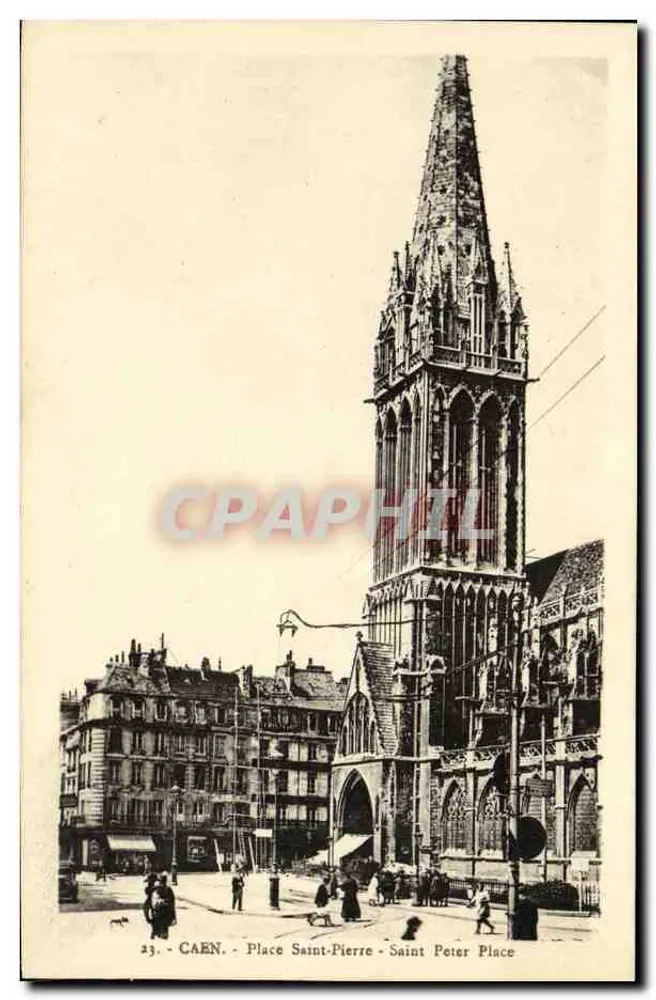 Caen - Praça de São Pedro - Igreja de São Pedro - Frente