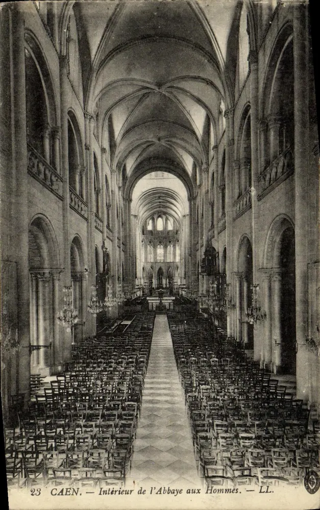Caen — Innere der Abtei Saint-Étienne — LL - Vorderseite