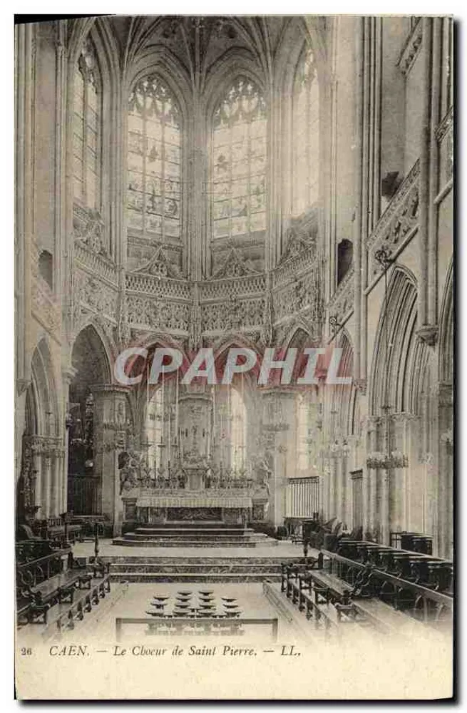 Caen — O Coro de São Pedro — LL, n°26 - Frente