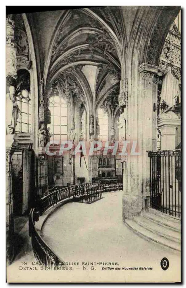 St. Peterskirche — Innenansicht — Edition des Nouvelles Galeries - Vorderseite