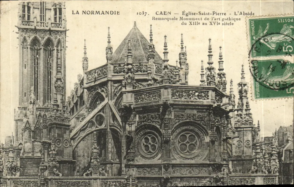 Caen — Église-Saint-Pierre — L'Abside - Frente