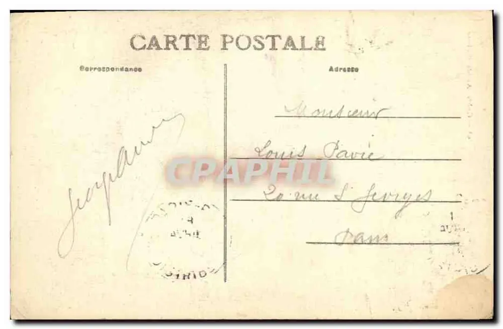 CAEN — Abside Saint-Pierre — éditeur P. R. (imprimé en bas à droite) - Verso