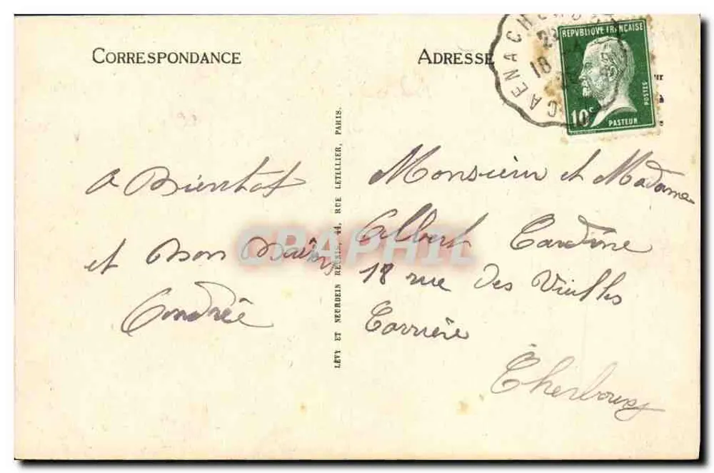 CAEN - Nef da Igreja de São Pedro (Abadia dos Homens) - ND - Verso