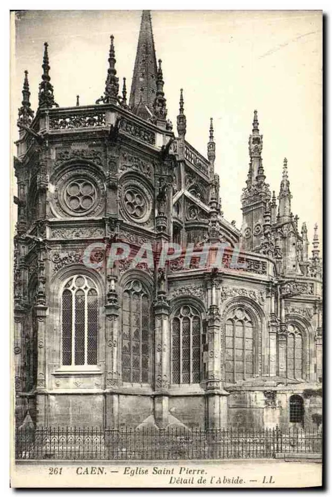 Caen — Die Kirche Saint-Pierre. Detail der Apse — L.L. n°261 - Vorderseite