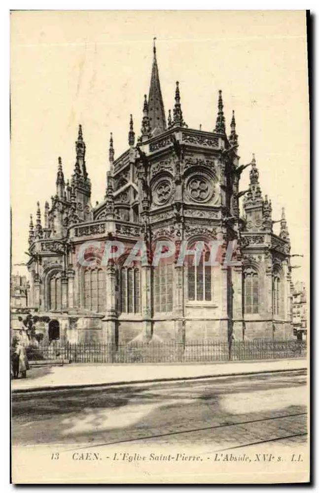Caen - A Igreja de São Pedro - A Abside, Século XVI - L.I. - Frente