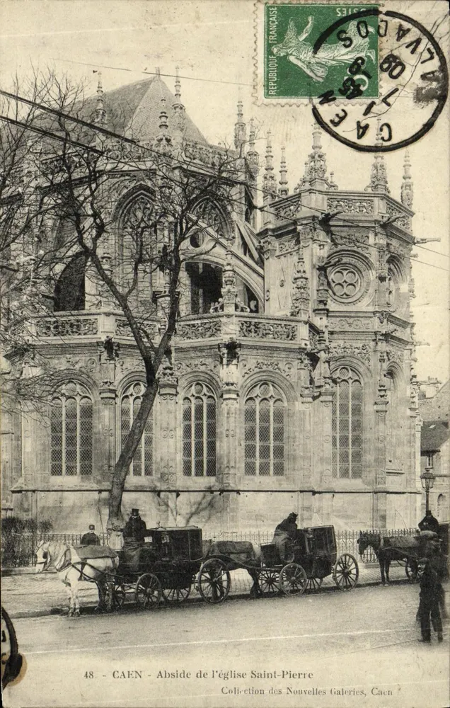 CAEN - Abside da igreja Saint-Pierre — Coleção das Nouvelles Galeries, Caen - Frente