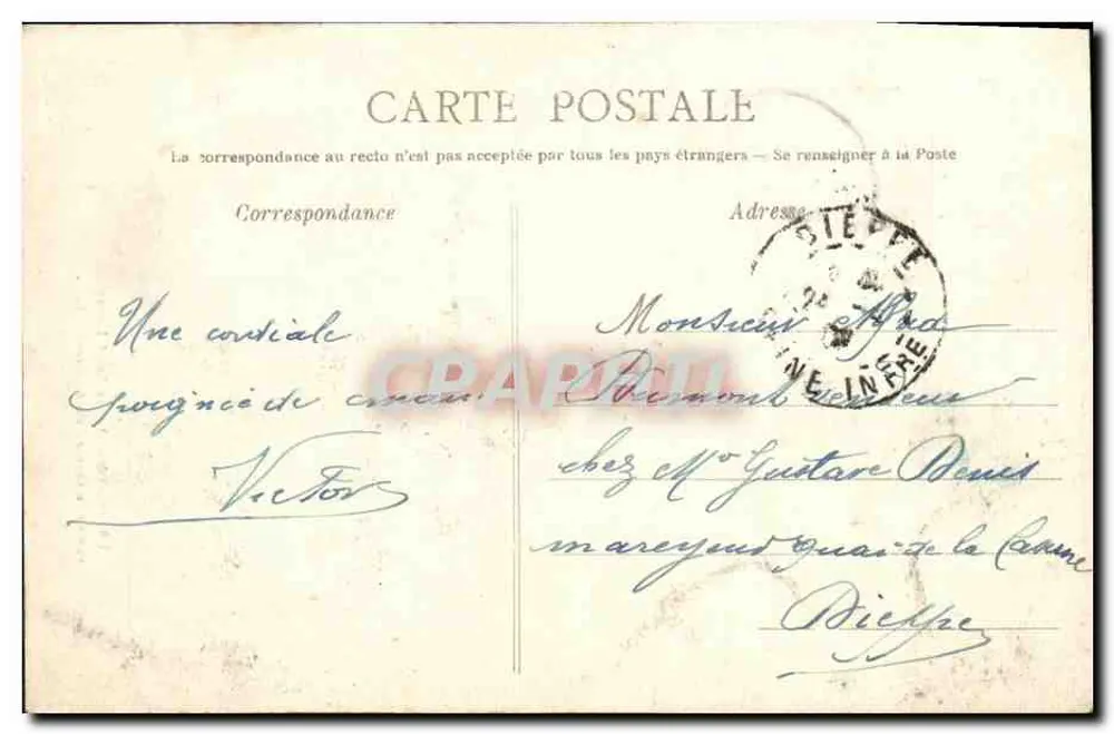 CAEN — Kirche Saint-Pierre — Ansicht von der Burgkaserne — L. D. - Rückseite