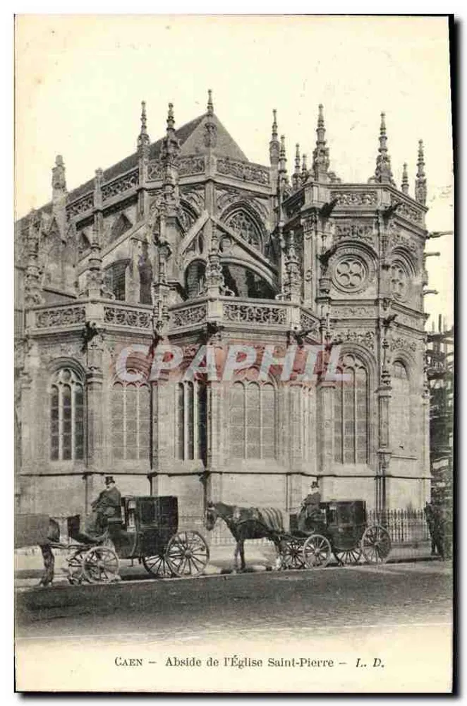 Caen — Abside de l'Église Saint-Pierre — I. D. - Frente