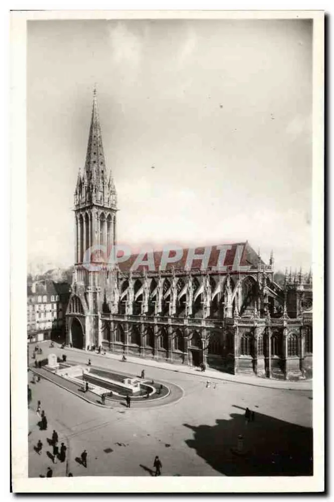 Kirche Saint-Pierre und Place Saint-Pierre — Caen (Calvados) — Édition d'Art Belfrance - Vorderseite