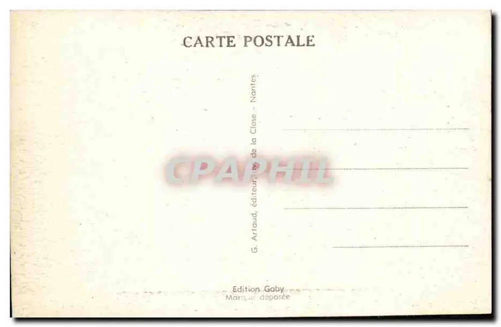 Caen — Binnenkant van de Sint-Pieterkerk — Gaby, n°285 - Achterkant