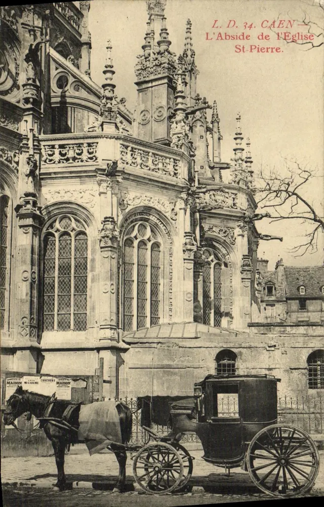 A Abside da Igreja de São Pedro — Caen — L.D. 34 - Frente