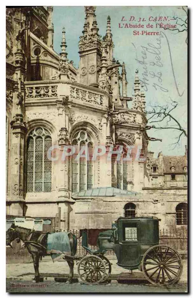 Caen — A abside da Igreja de São Pedro — L.D. 34, editor L. D. 34 - Frente