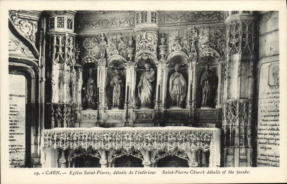 Caen — Kirche Saint-Pierre, Innendetails — Montarclin, Nr. 19 - Vorderseite
