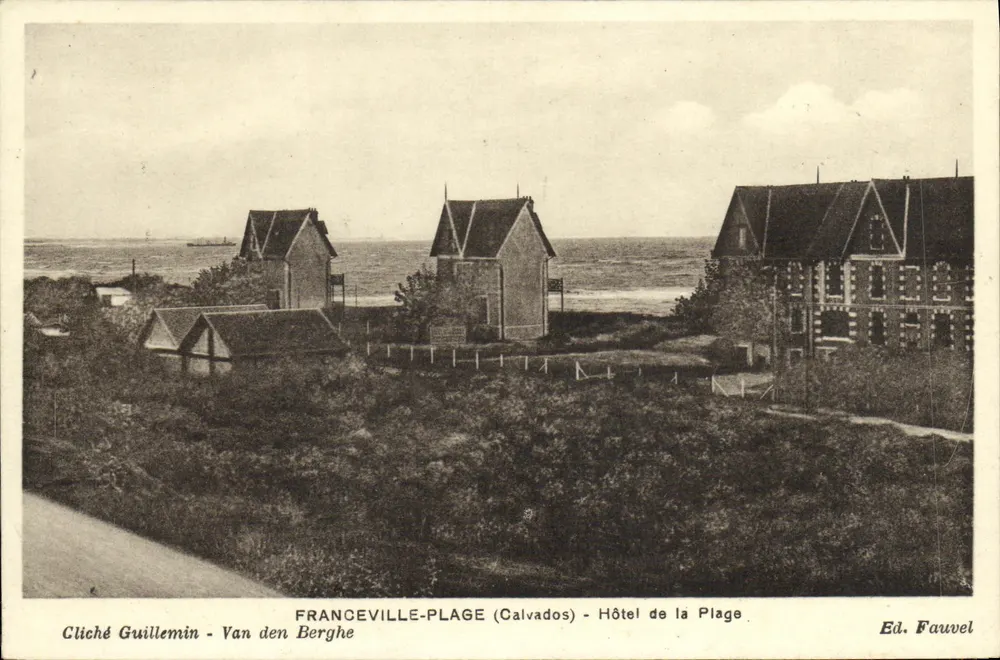 Franceville-Plage (Calvados) — Hotel de la Plage — Ed. Fauvel - Vorderseite