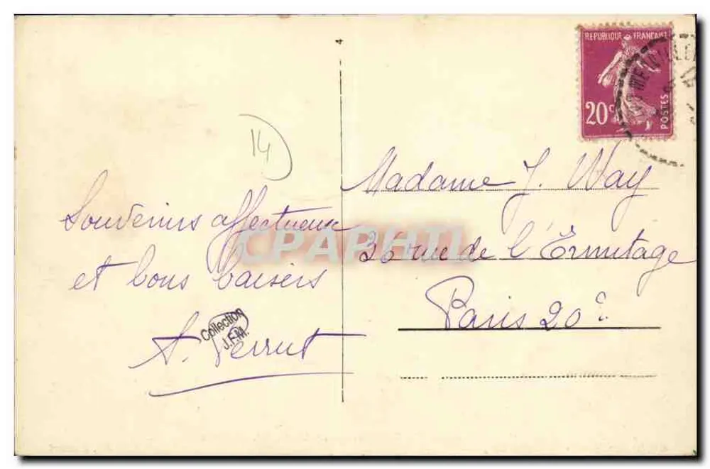 Franceville-Plage (Calvados) — Villas, Maritime Boulevard — Verlag Fauvel - Rückseite