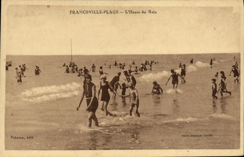 Franceville-Plage — Die Badezeit — Fot. Combier-Macon - Vorderseite