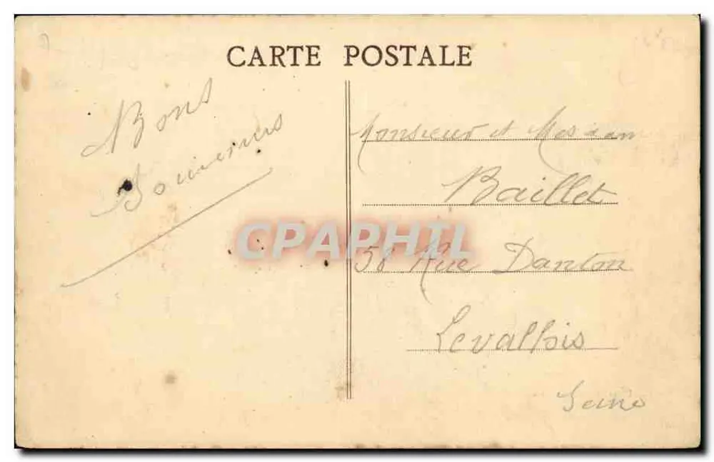 Franceville-sur-Mer — Avenue de der Meer — Foto von Combier, Macon - Rückseite
