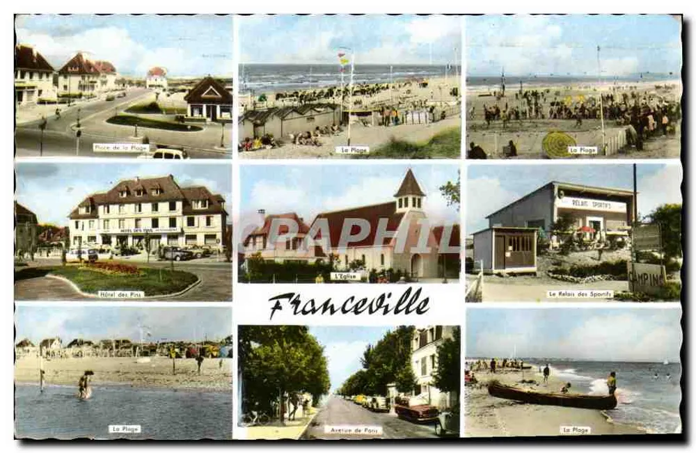 Franceville — Vista panorâmica — Cie des Arts Photomécaniques, n° 64 - Frente