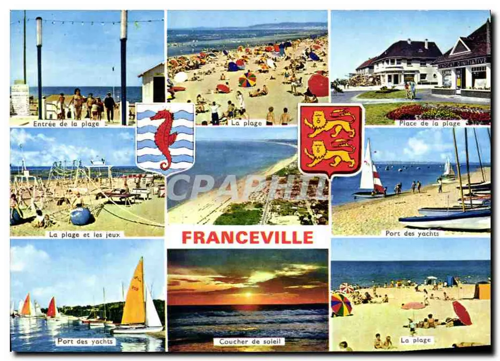 Franceville — Praia, porto e pôr do sol — Editor Couleurs Naturelles - Frente
