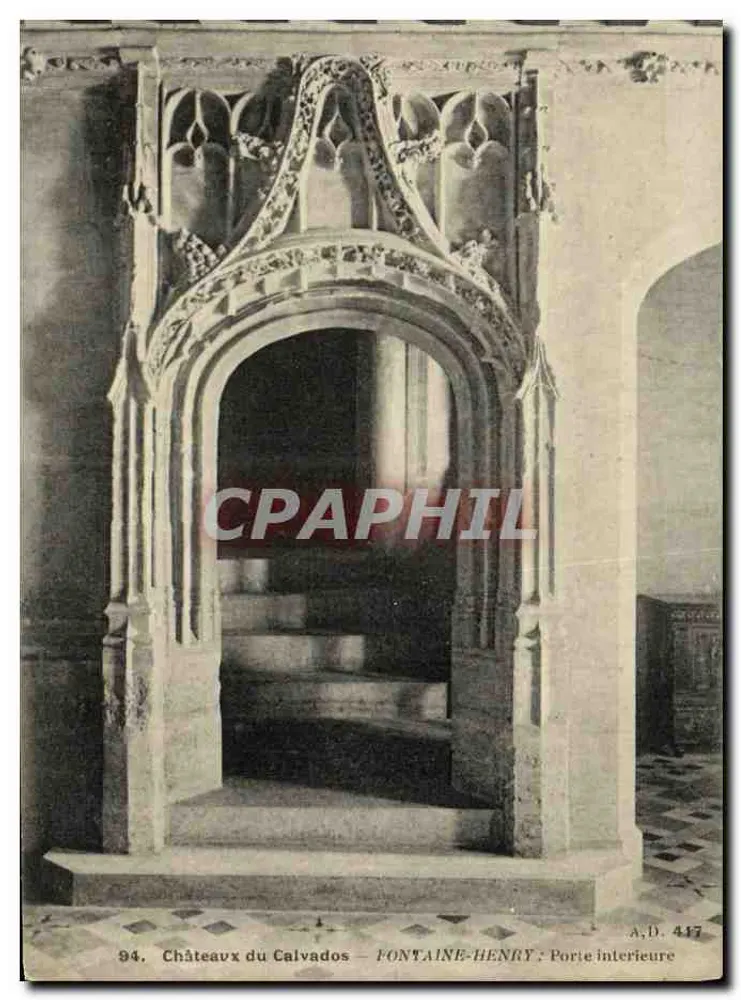 Schlösser des Calvados — Fontaine-Henry : Innenportal — A.D. 417 - Vorderseite