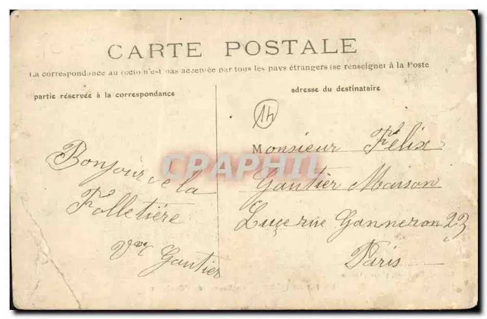 La Folletière — La Source de l'Orbiquet — Collect. R. Binet, photo., Orbec - Verso