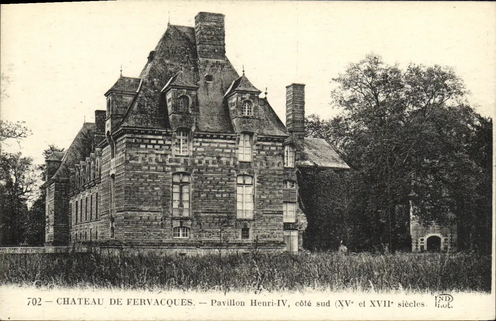 Schloss Fervacques — Pavillon Henri-IV, südliche Seite (15. und 17. Jahrhundert) — NDH. Lot. 702 - Vorderseite