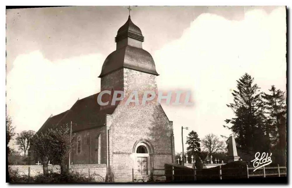 Écajeul (Calvados) — A Igreja e o Monumento aos Mortos — Edição Elde - Frente