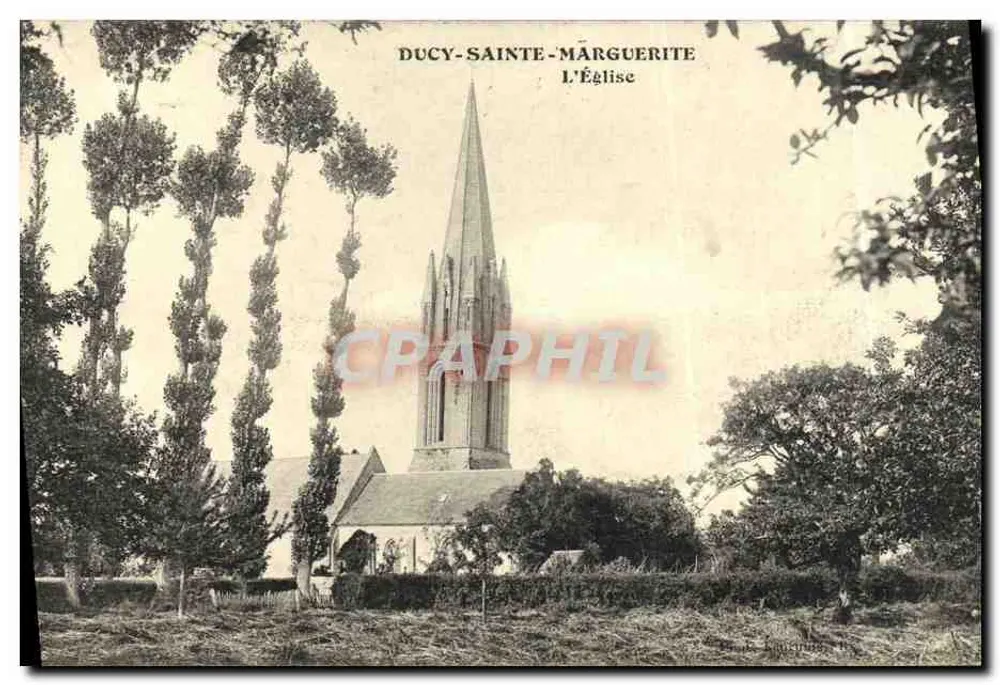 DUCY-SAINTe-MARGUERITE — A Igreja — editor desconhecido, número de série não visível - Frente