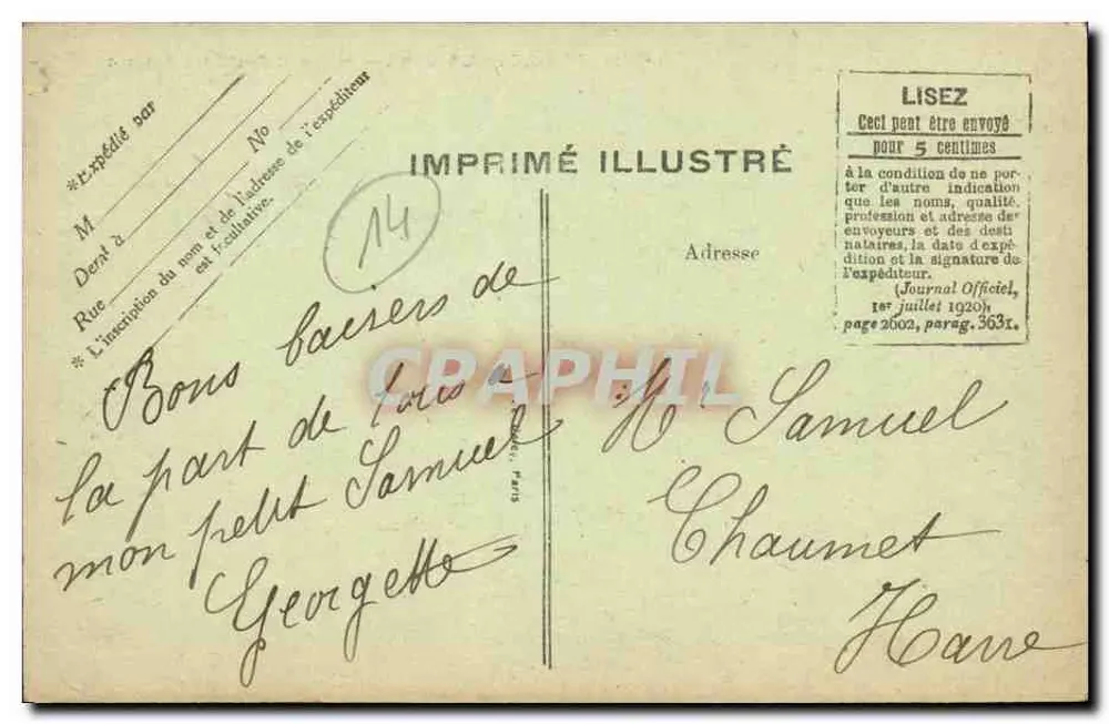 Feuguerolles-sur-Orne — Rathaus und Jungen-Schule — Edit Gheorge, Caen - Rückseite