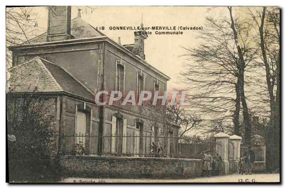 Gonneville-sur-Merville — Kommunale Schule — E. Barasche, Verlag - Vorderseite