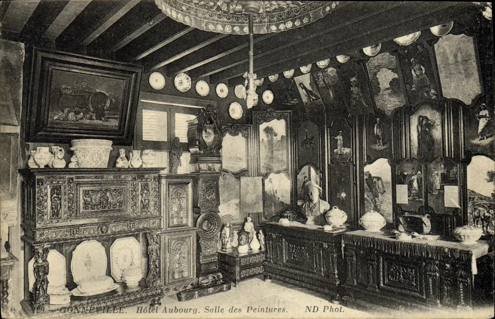 Gonneville. Hotel Aubourg. Salle des Peintures — éditeur ND Phot. - Vorderseite