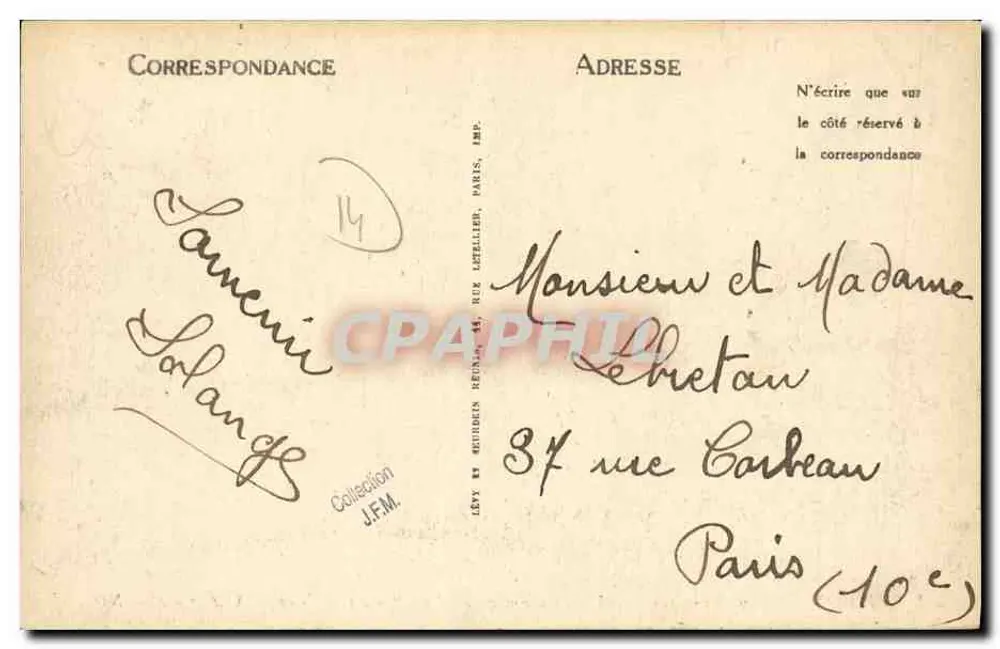 Courtonne-la-Meurdrac (Calvados) — Ansicht des Schlosses Gouvix (18. Jahrhundert) — Verlag Lisieux, Nr. 347 - Rückseite