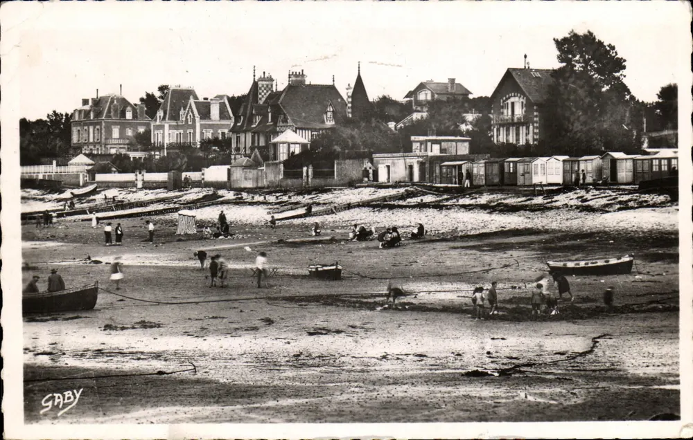Grandcamp-les-Bains — La Plage et les Villas (côté Est) — Éditeur SABY - Vorderseite