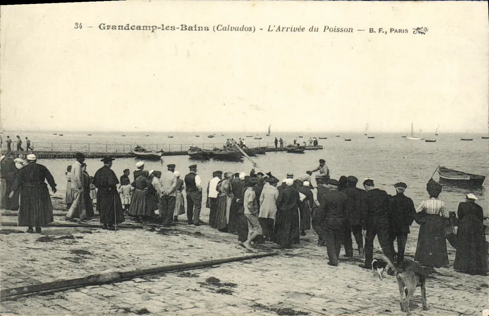 Grandcamp-les-Bains (Calvados) — L'Arrivée du Poisson — B.F., Paris - Anverso