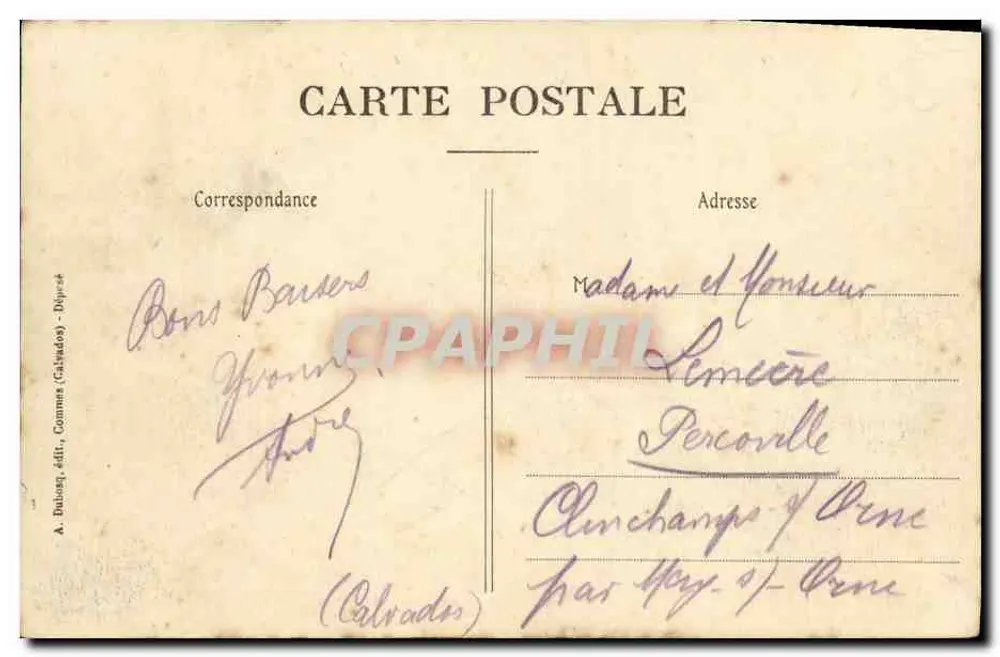 Grandcamp-les-Bains — Le Perré — A. Dubois, Calvados - Achterkant