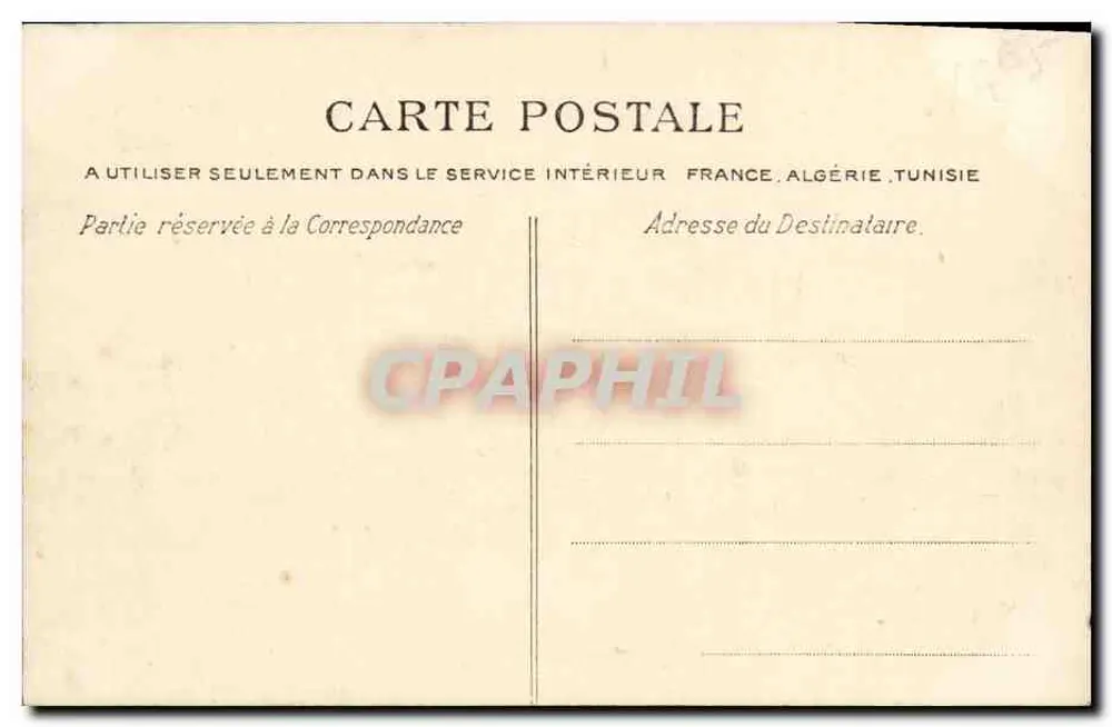 Grandcamp — A venda do Peixe — A Bilhete postal antigo n°14 - Verso