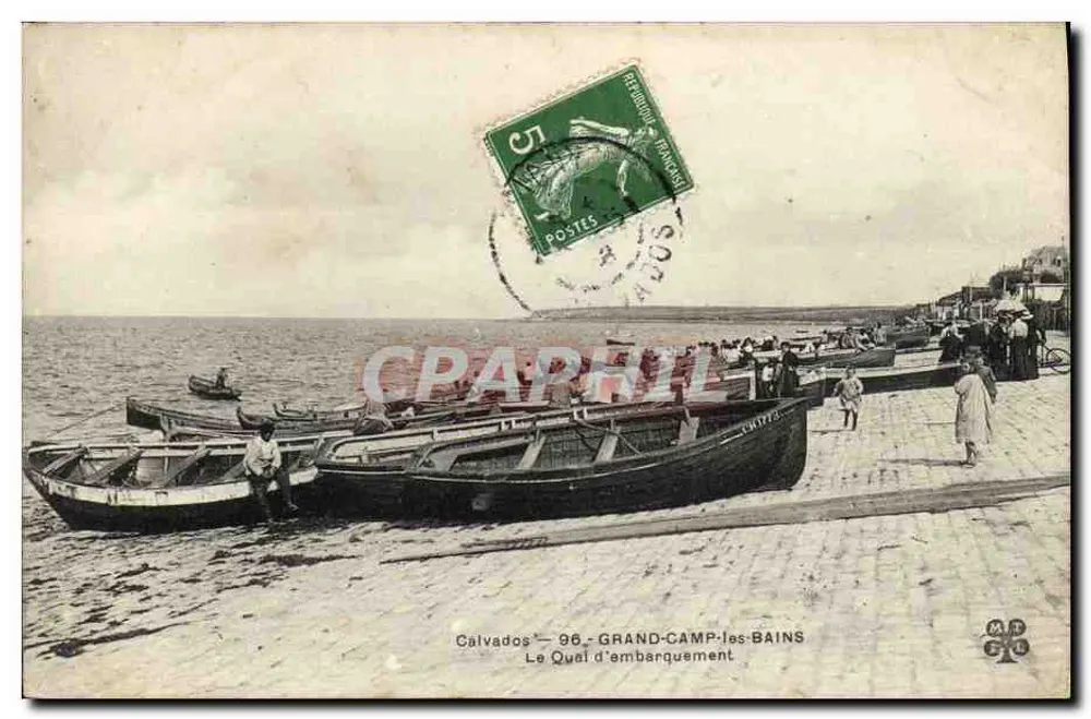 Grand-Camp-les-Bains — Le Quai d'embarquement — éditeur anonyme, n° 1725 - Vorderseite