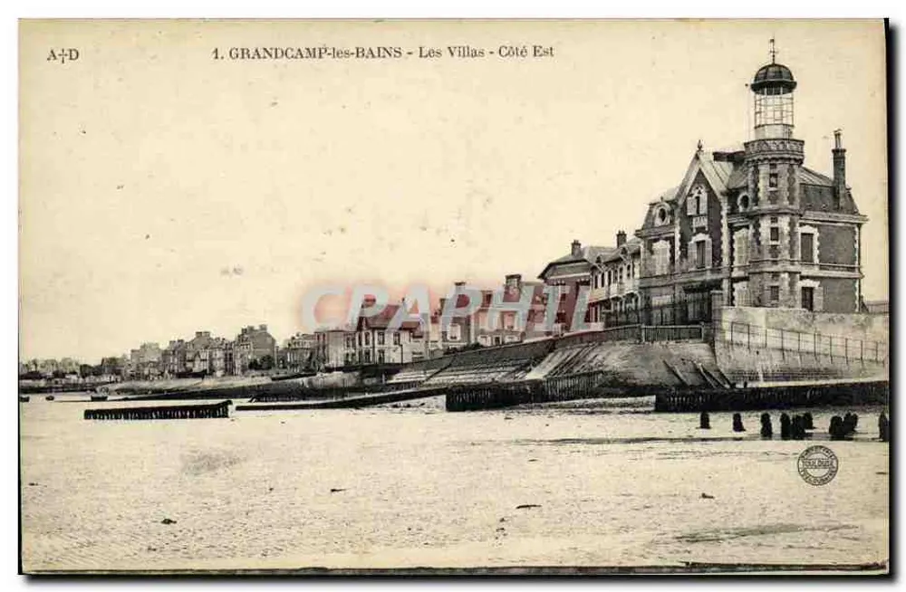 Grandcamp-les-Bains - Die Villas - Ostseite — A+D, n°1 - Vorderseite