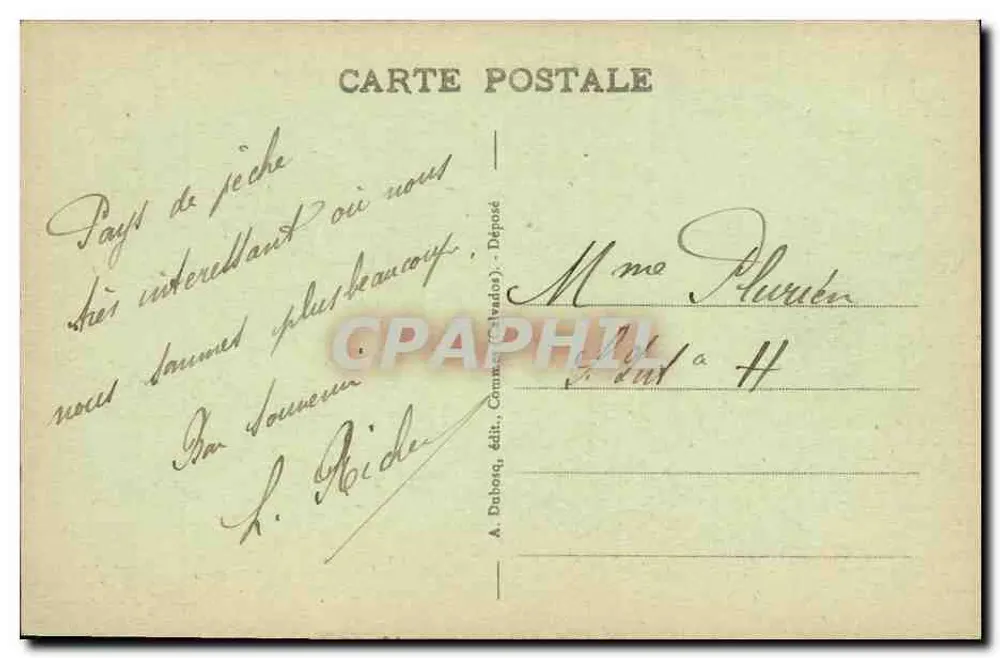 Grandcamp-les-Bains — Die Abfahrt — A.D. n°11 - Rückseite