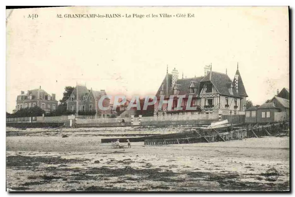 Grandcamp-les-Bains - Die Strände und Villen - Ostseite — A.D. Verlag, Nr. 42 - Vorderseite