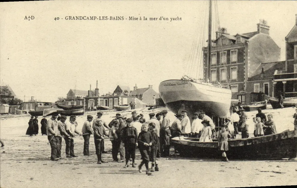 Grandcamp-les-Bains — Yacht-Start — A.D. n°40 - Vorderseite