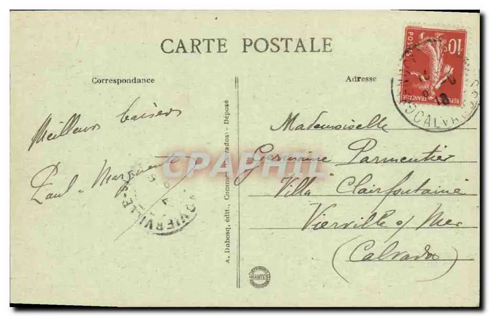 Grandcamp-les-Bains — Yacht-Start — A.D. n°40 - Rückseite
