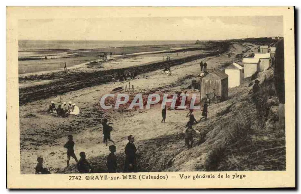 Graye-sur-Mer (Calvados) — Algemene uitzicht op de strand — Cocuyl, n° 2742 - Voorkant