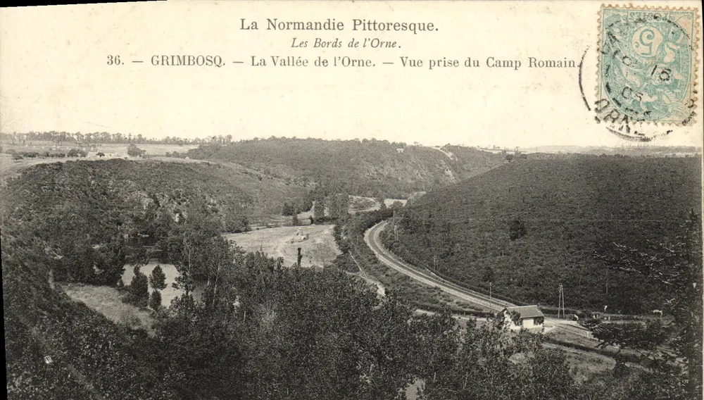 Grimbosq — Die Orne-Tal — Ansicht vom römischen Lager — Edition Les Bords de l'Orne, Nr. 36 - Vorderseite