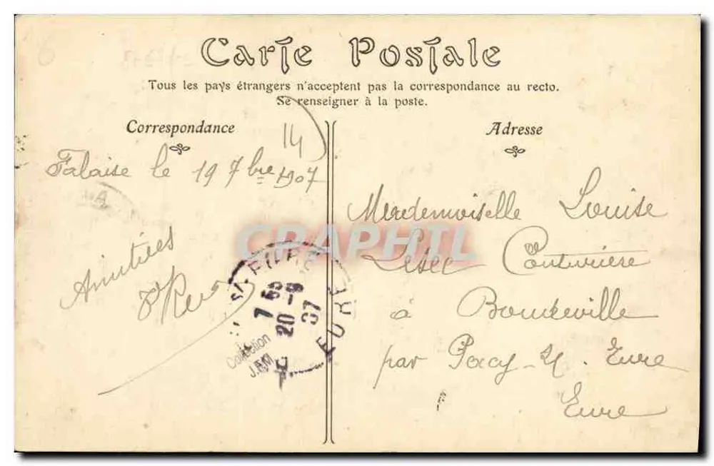 A Feira de GUIBRAY (Calvados) — vista geral de uma feira animada — ND. Fot. n°143 - Verso
