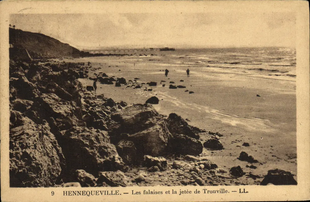 Hennequeville — Die Klippen und der Hafen von Trouville — LL - Vorderseite