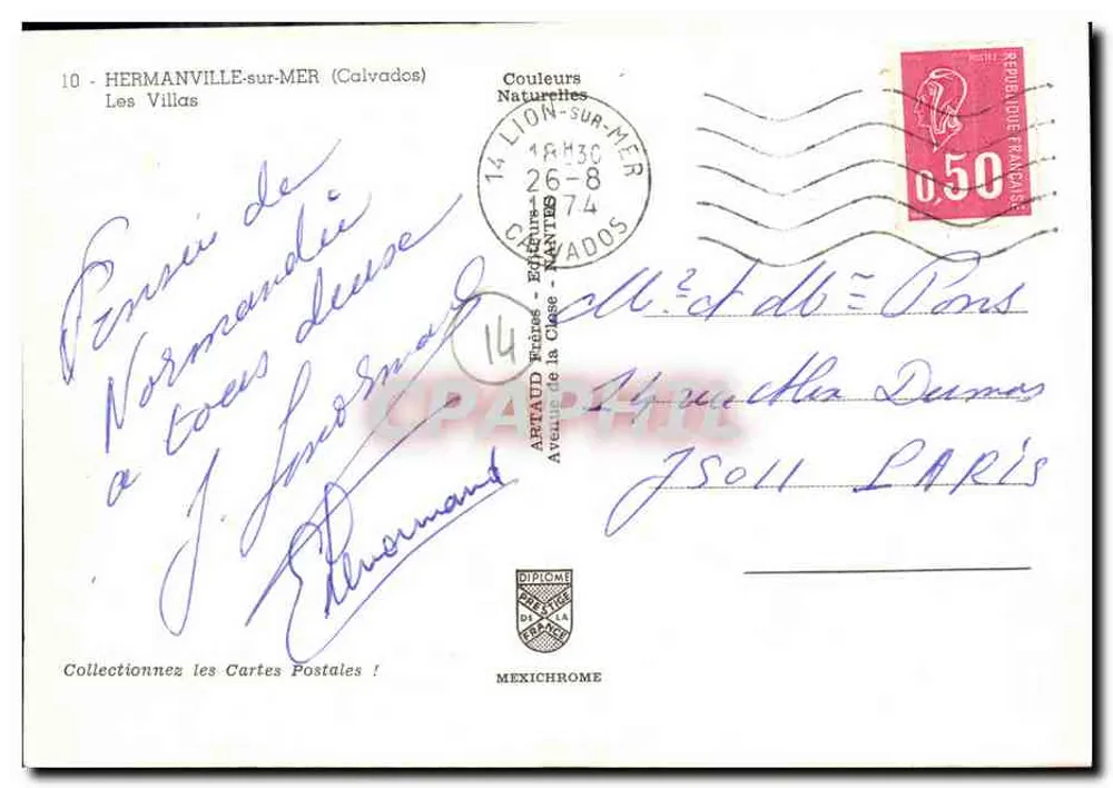 Hermanville-sur-Mer — As Villas — Mexichrome - Verso