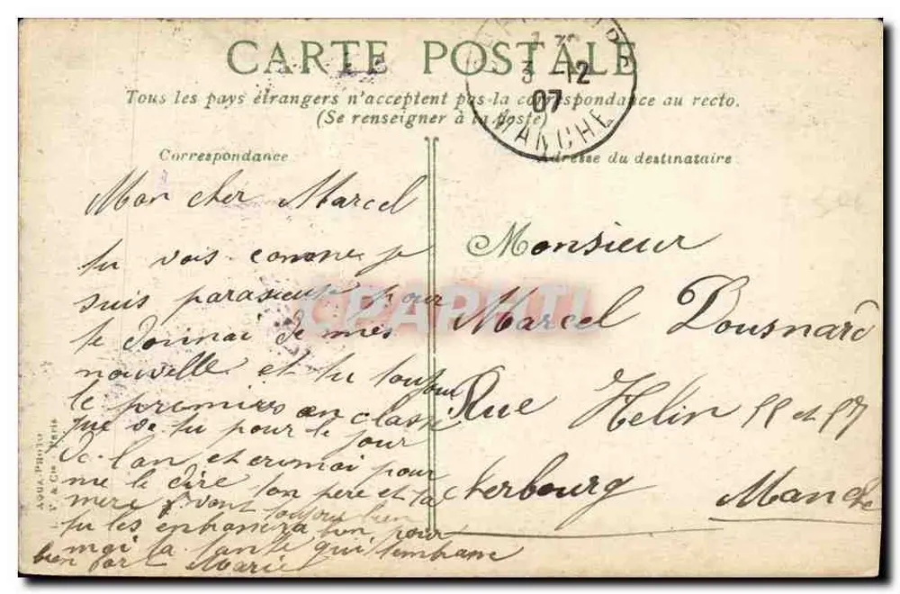 Hermanville-sur-Mer, O Boulevard — vista da promenade e de um prédio — editor LV & C° - Verso